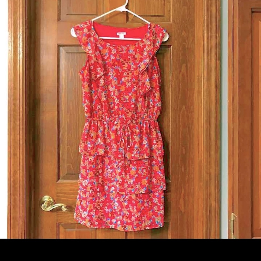 Red Floral Summer Dress